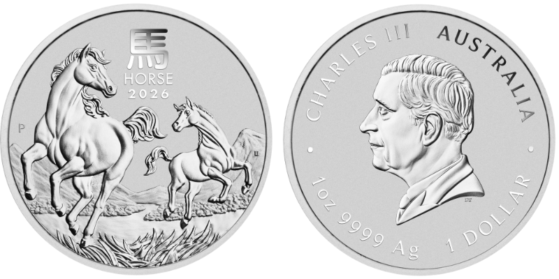 Stříbrná investiční mince 1 Oz Lunární série III. ROK KONĚ 2026